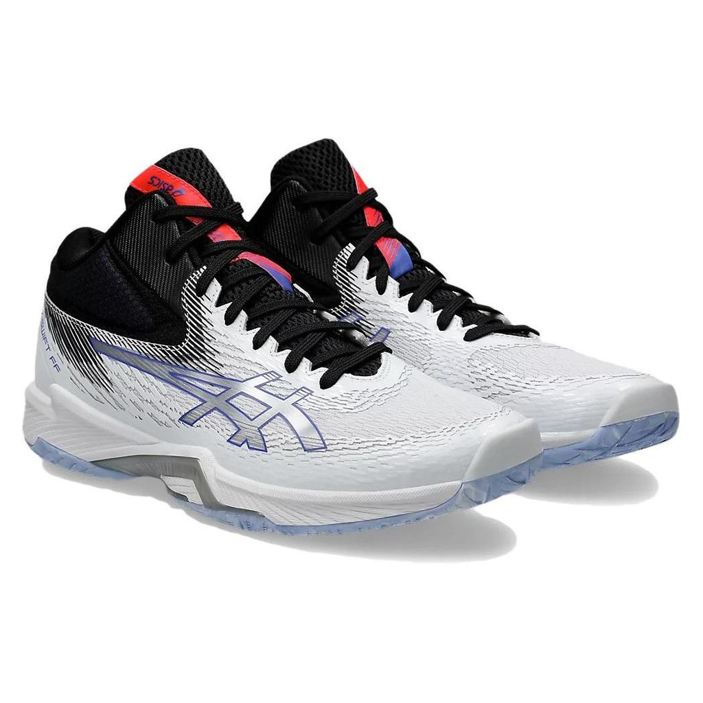 Asics V-Swift FF MT 4 Synthetic Leather Comfortable Versatile Durable Mid-Top Lifestyle Casual Shoes Unisex Casual Shoes Black Silver 1053A065-100