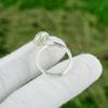Sisters Day Sale Green Amethyst Gemstone Sterling Silver Bezel Promise Ring US 8