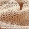 Set of 4 100% pure cotton waffle weave towels, size 74x34 cm, soft, absorbent, and quick-drying, suitable for the bathroom.