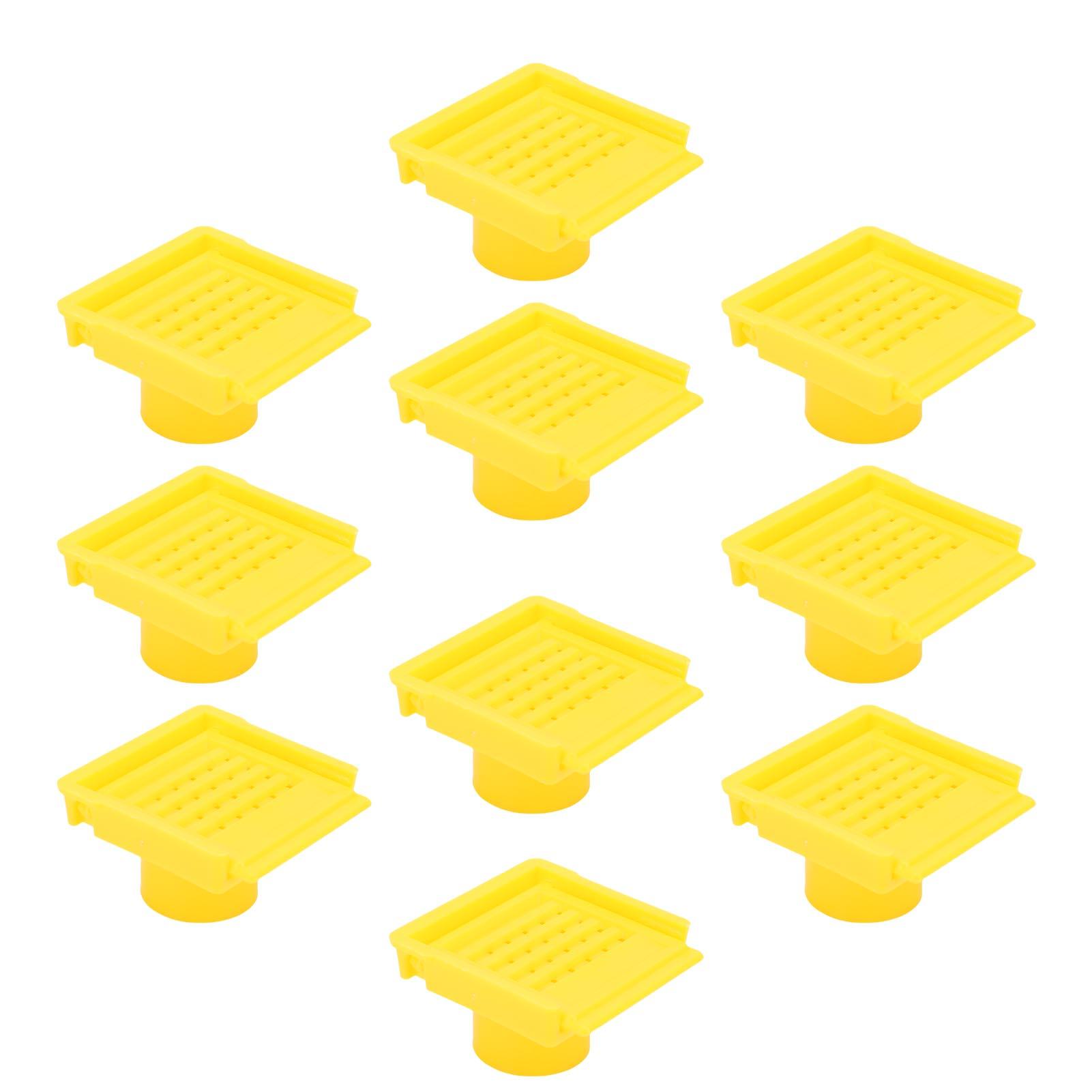 

10 шт. входные ворота для улья пластиковые пчелиные ульи Nuc Box вентиляционное отверстие для пчеловодов жёлтый