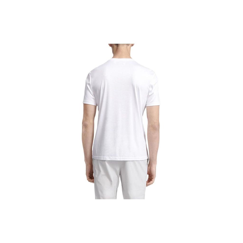 Fila Lightweight Business Sports Short Sleeve T-Shirt Men Tops White F11M327103FWT