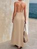 European Fashion V-neck Backless Sleeveless Spaghetti Strap Dress 2026