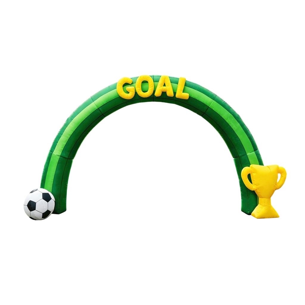 Надувна світлодіодна арка з написом 'Goal', дизайном м'яча та трофея для вуличних вечірок, прикраси двору, оформлення заходів