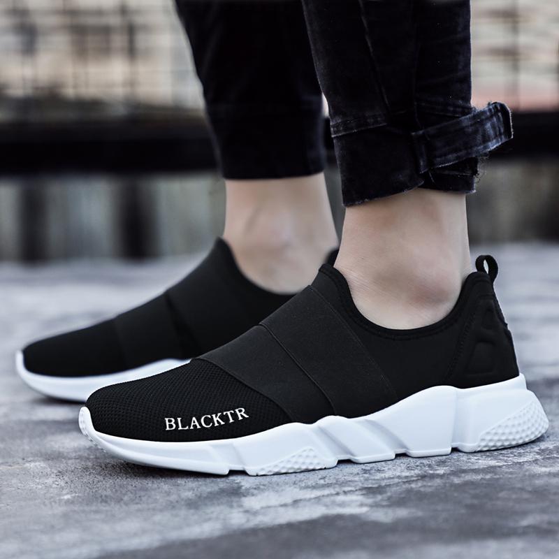

2025 Men Casual Sports Shoes Fashionable Loafers Comfortable Mesh Couple Shoes Lightweight Walking Casual Plus Size 46 Black 36 чёрный