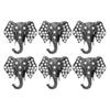 6/12pcs Retro Elephant Napkin Rings Chic Rhinestone Elephant Napkin Ring Western Napkin Buckle Table Decoration