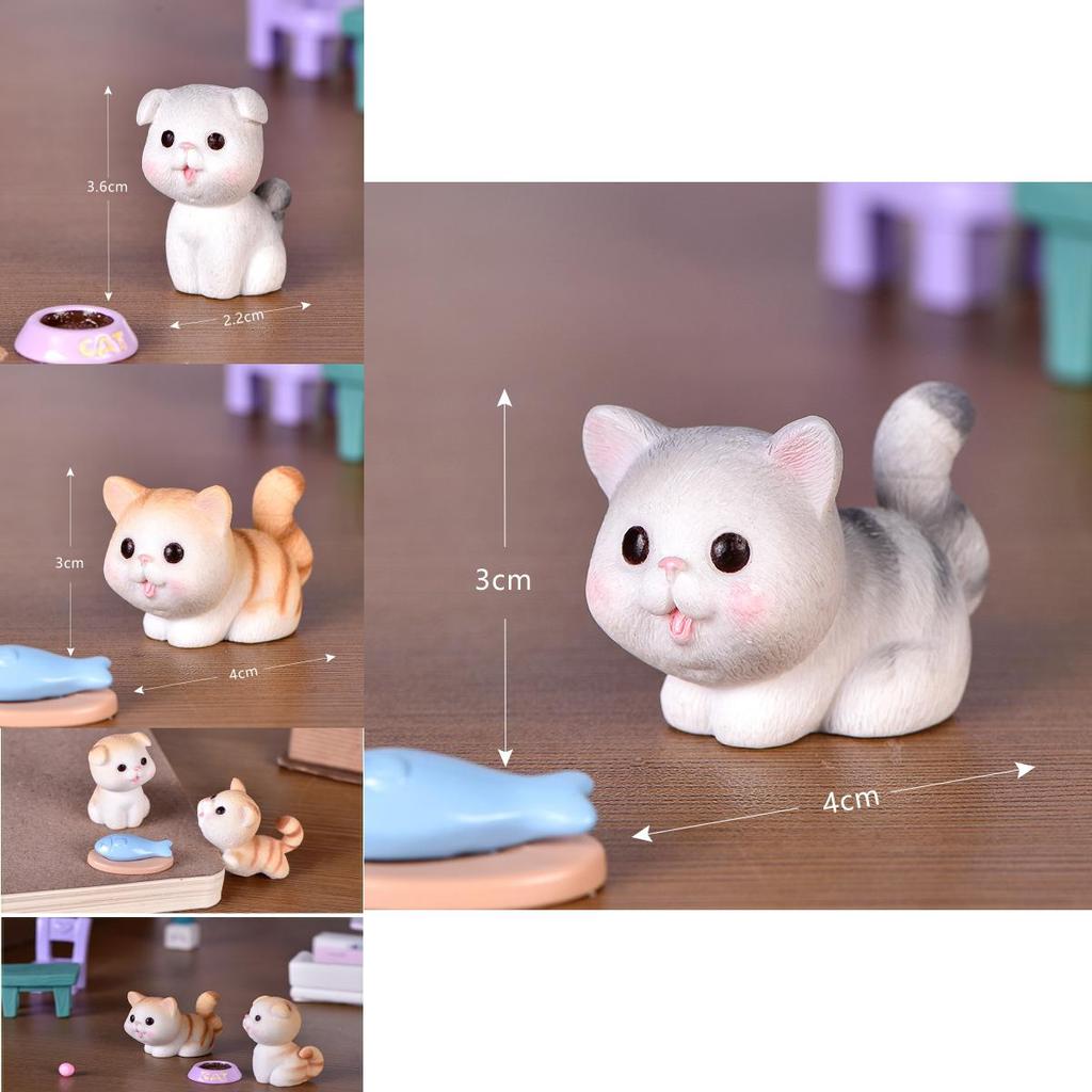 Delightful Cartoon Cat Design Mini Cat Dolls Ideal For Creative Cake Decorations And Gifts