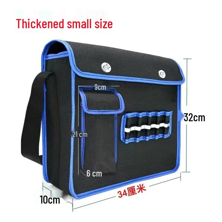Heavy-Duty Canvas Tool Bag for Construction, Carpentry, and Electrical Work