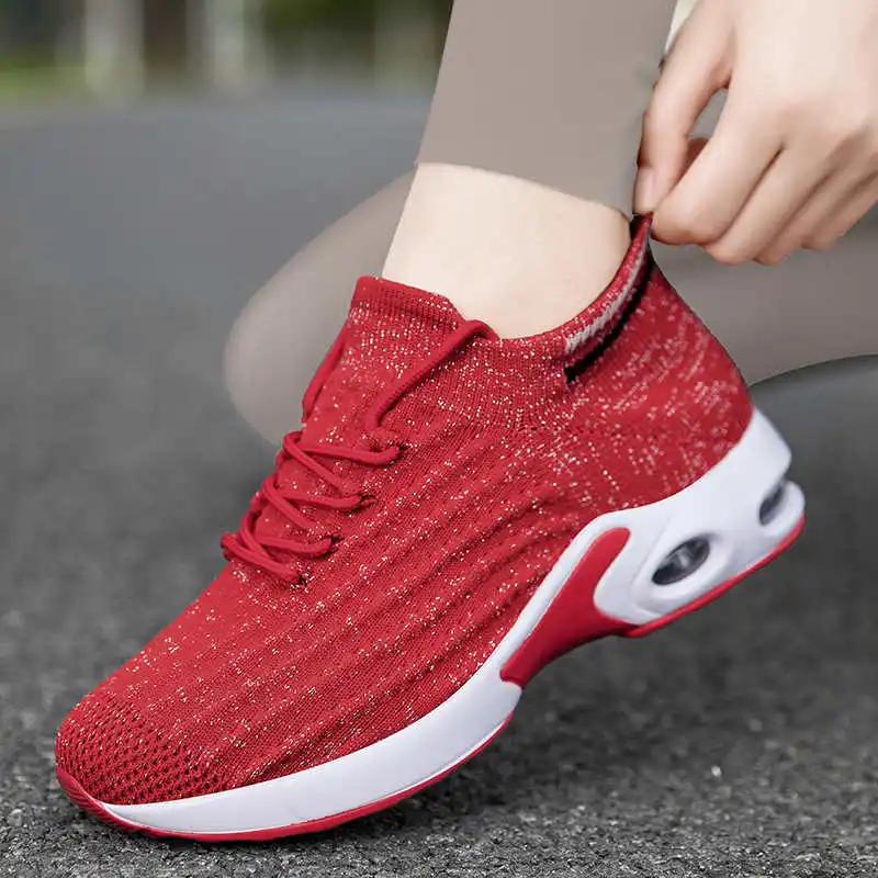Fashion With Ties Rubber Sole Sneakers For Adults Casual Luxury Women's Sapatenis Ergonomic Shoes Woman Sport Shors Products