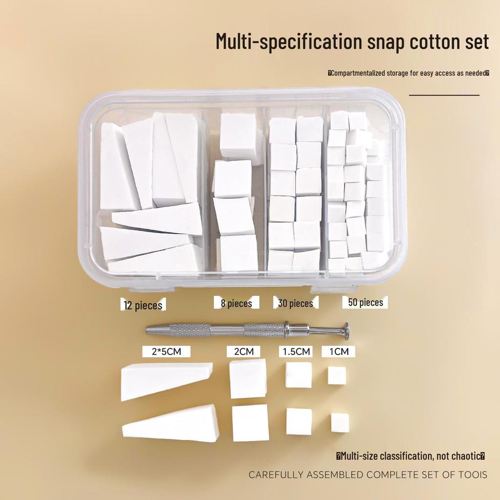 Mini Nail Art Gradient Blending Set: Sponge, Clip Pen, Glue