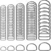 5/10Pcs Meetee 20/25/32/38mm Metal Buckles for Bag Strap D Ring Clasp Dog Collar Decor Connect Hooks DIY Hardware Accessories