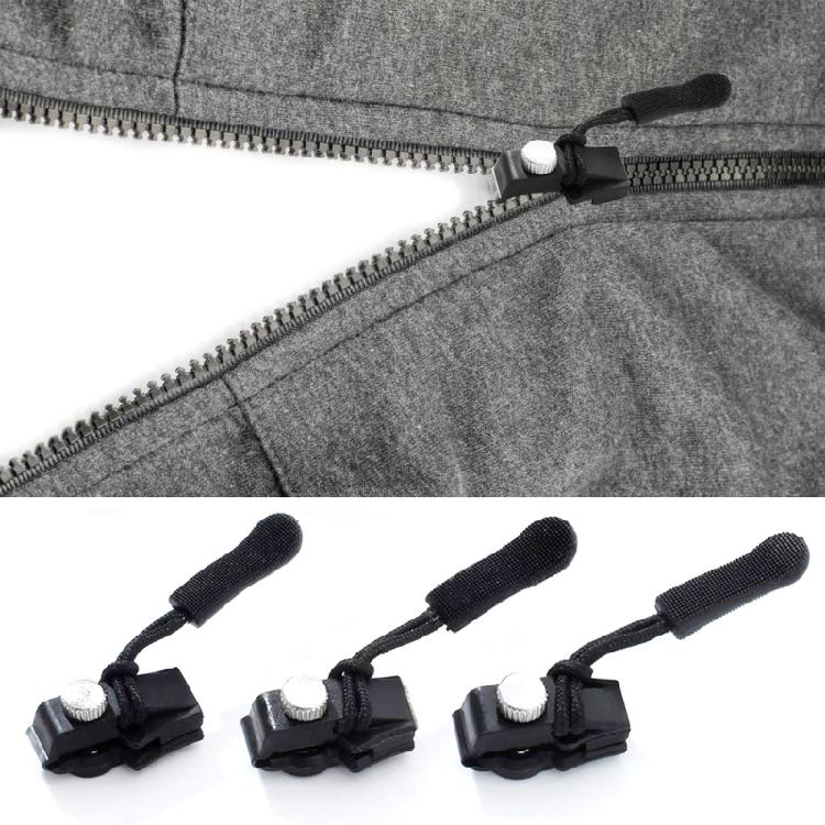 6/12Pcs Zippers Replacement Slider Easy Install Zippers Fixer for Clothing Wetsuits Bags Backpacks Purse Wallet