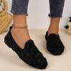 Shoes for Women 2025 High Quality Slip On Women's Flats Plus Size Casual Flats Women Round Toe Soft Bottom Outdoor Ladies Shoes