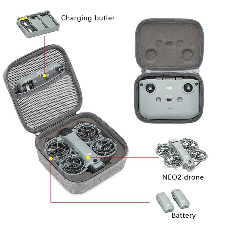 Carrying Shockproof Case For Dji Neo 2 Fly More Combo Kit Case Portable Storage Bag For Dji Neo 2 Rc N3 Drone Remote Accessories