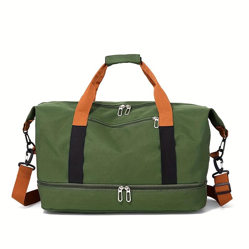 Large Capacity Versatile Travel Bag with Shoe Compartment - Durable Oxford Fabric, Portable Sports Gym Storage Bag, Weekender Overnight Bag