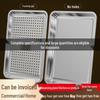 304 Stainless Steel Perforated Rectangular Steaming Tray for Rice, Cabinet, Cart, Oven, or Barbecue.