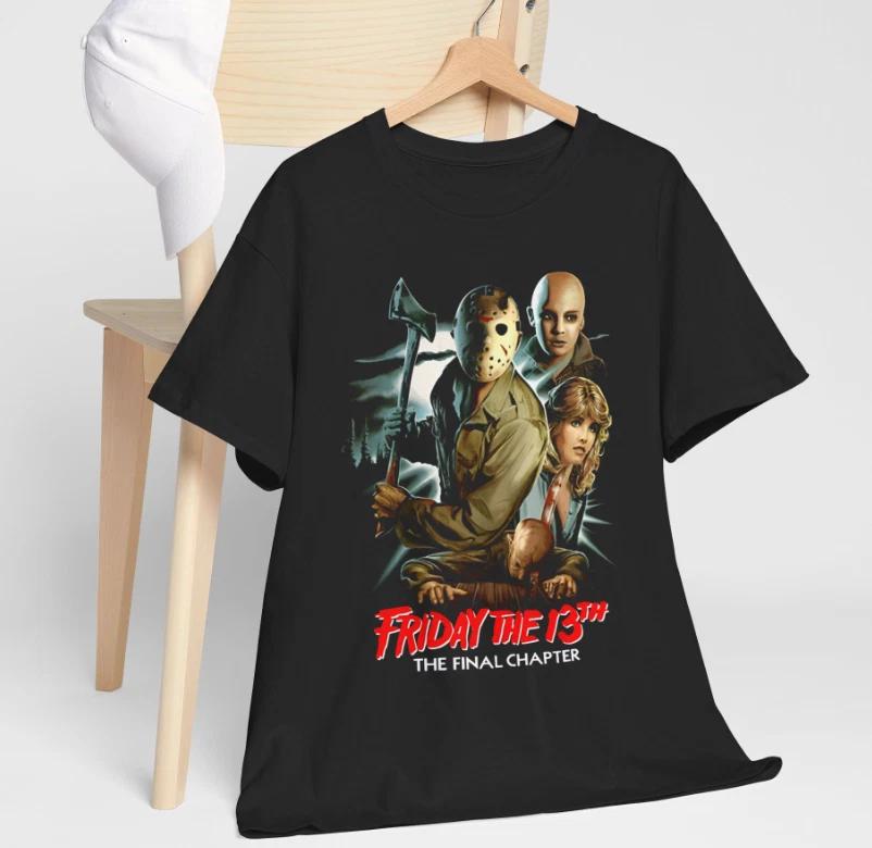 Friday The 13th The Final Chapter Halloween Classic 100% Cotton T-shirt Mens Tees Top L