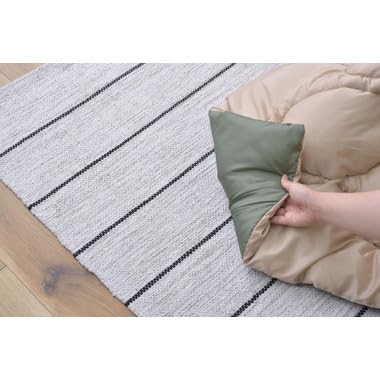 Thin Kotatsu Futon, Square, Water-Repellent Quilted, Reversible, Size A
