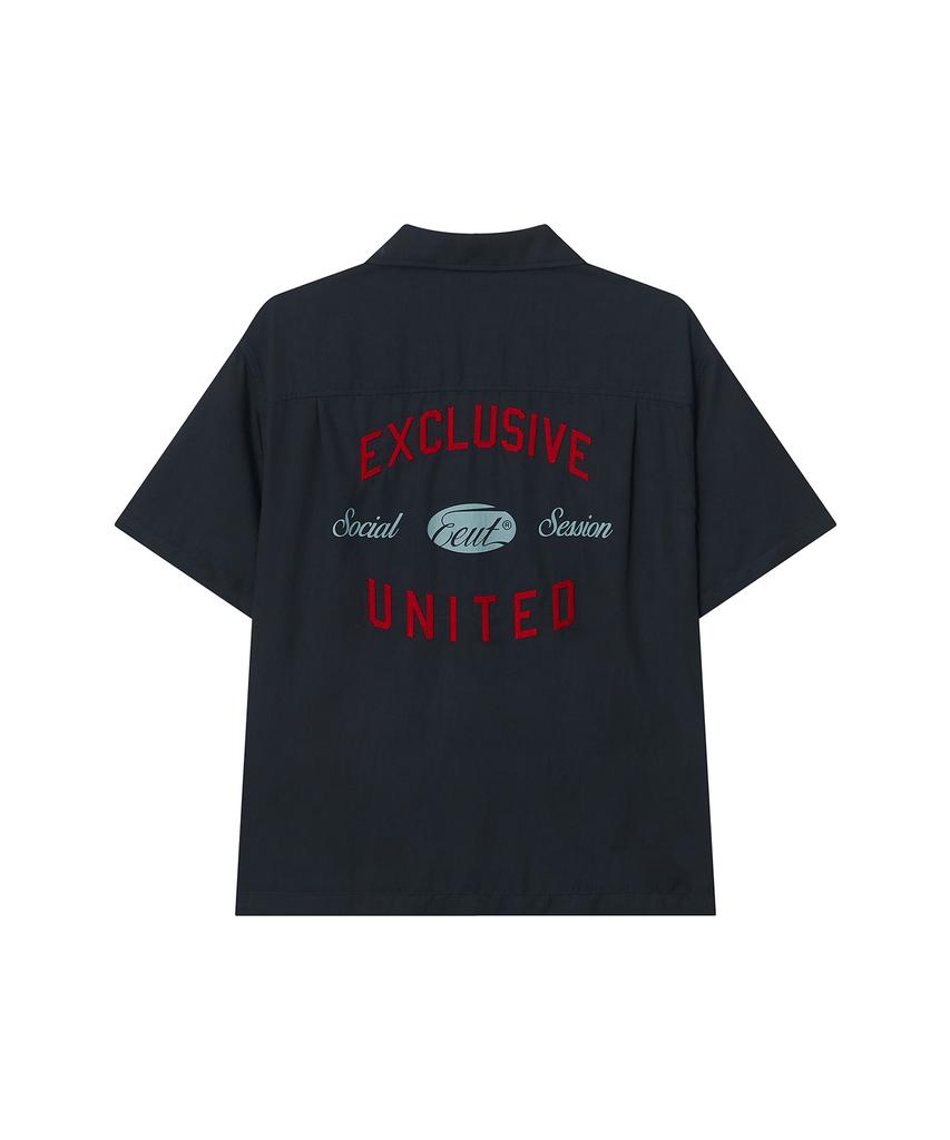 Iuteu Social Session Camp Shirt / Dark Navy
