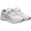 Asics Lazerbeam Leichte Schweißableitende Outdoor-Fitness-Laufschuhe Kinder-Sneaker Weiß Gold 1154A195-100
