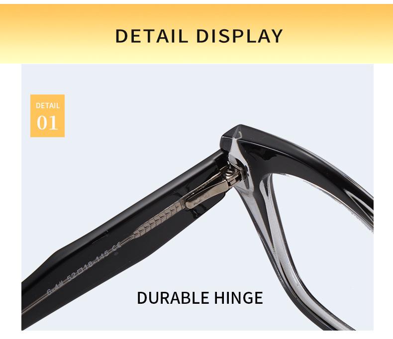 Cat-eye Blue Light Blocking Reading Glasses with Large Irregular Frame