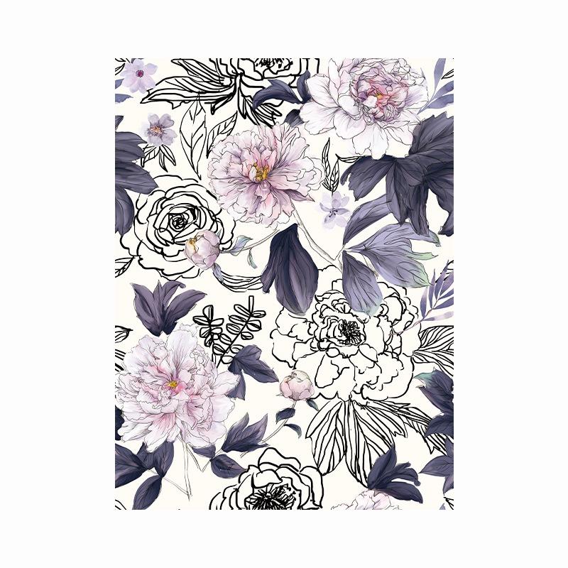 PVC Wallpaper Household Self-adhesive Background Wall Decorative Painting Wall Sticker Self-adhesive Wall Covering Bedroom Wallpaper Self-adhesive