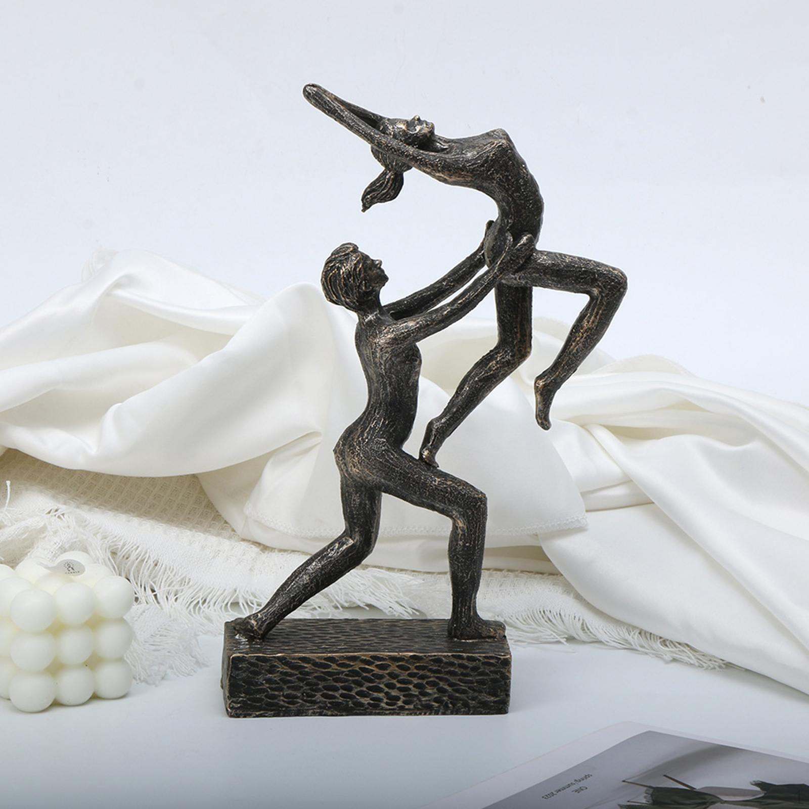 

Gymnastic Figurine Gymnast Pose Sculpture Collectible Modern Statue Tabletop Ornament for Fireplace