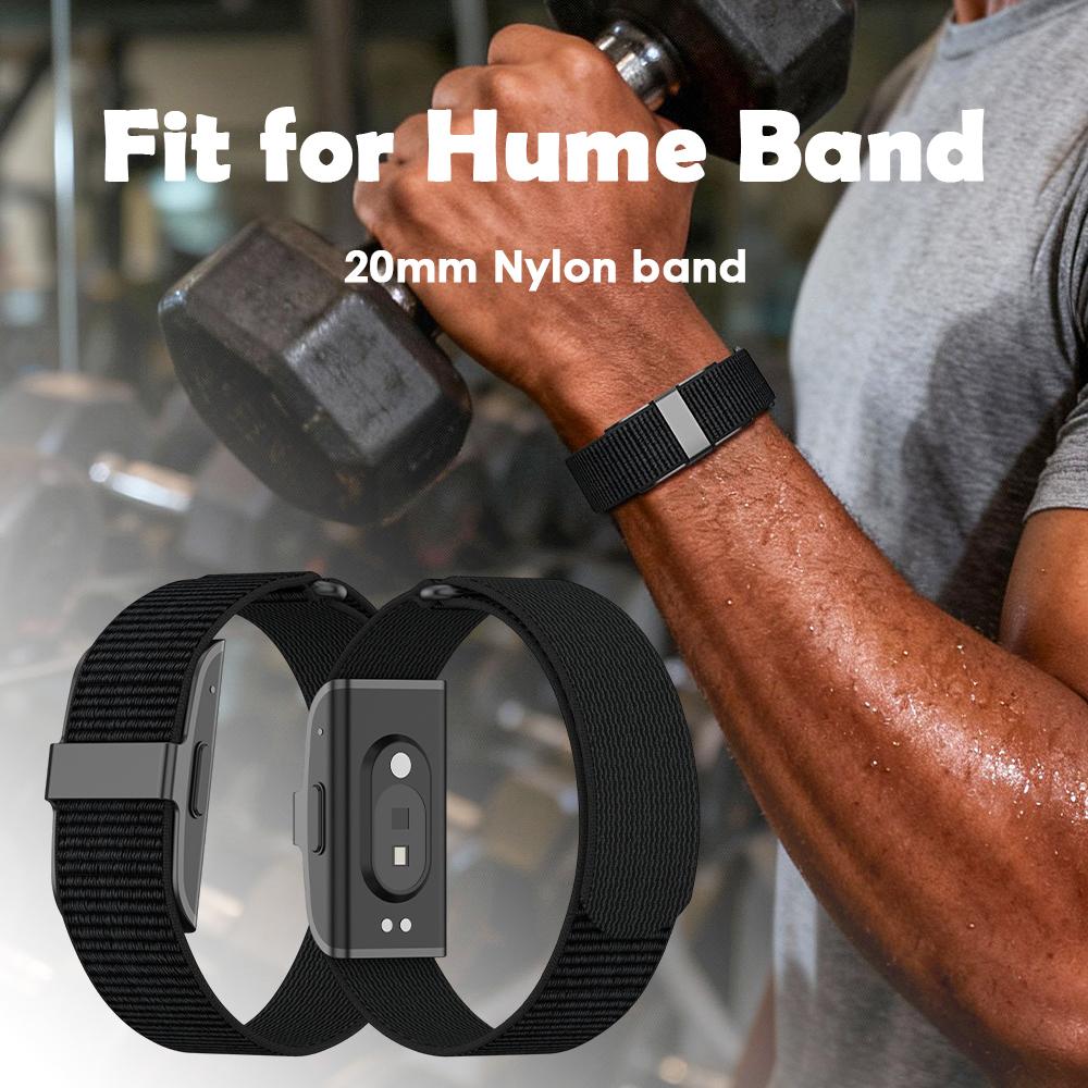 Nylon Sport Band Loop Design Fitness Tracker Strap Adjustable Breathable Replacement Armband for Hume BAND STRAP