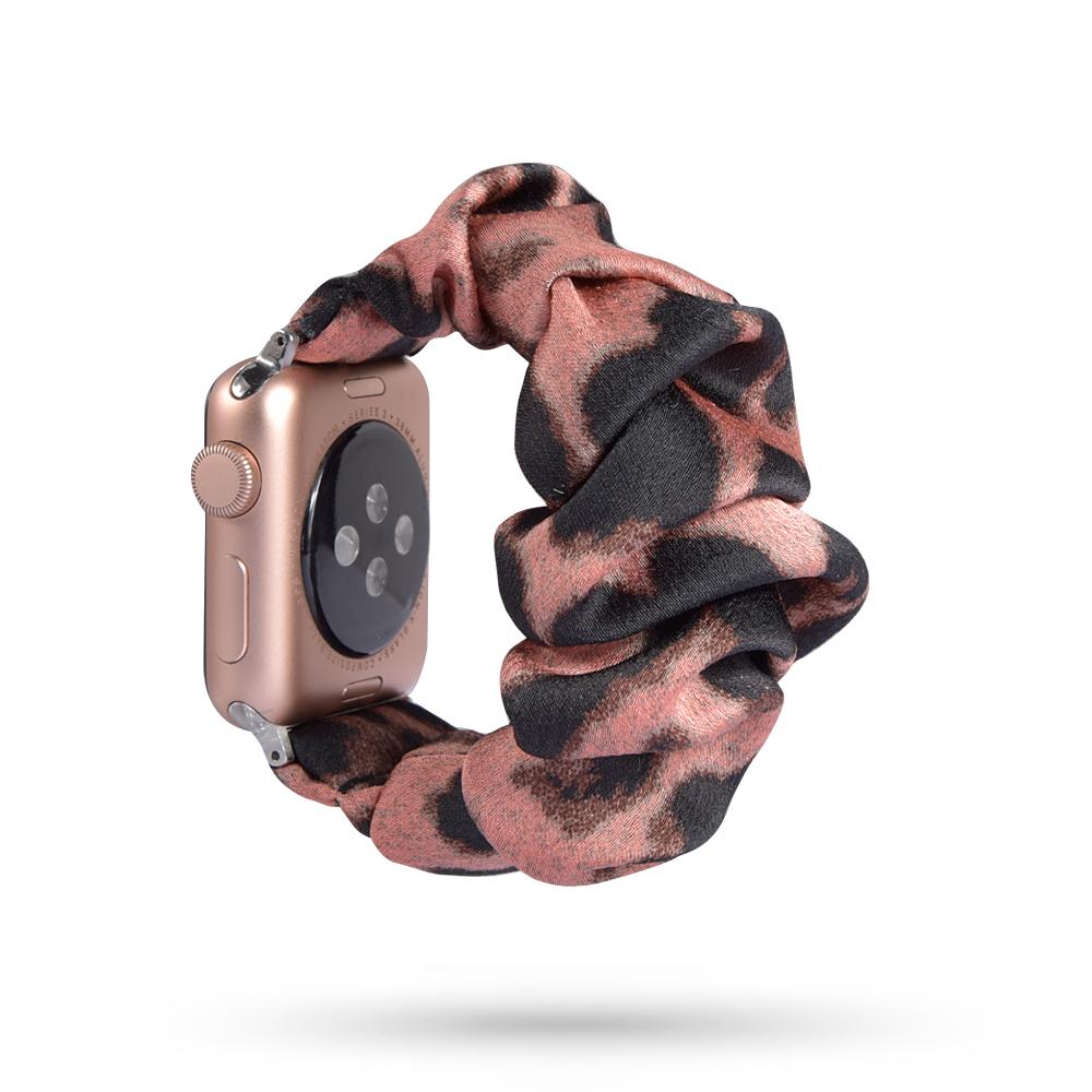 Scrunchie Strap for Apple Watch Band 44mm 40mm Correa iWatch 38mm 42mm Belt Solo Loop Watchbands for Series 7 6 SE 5 4 3