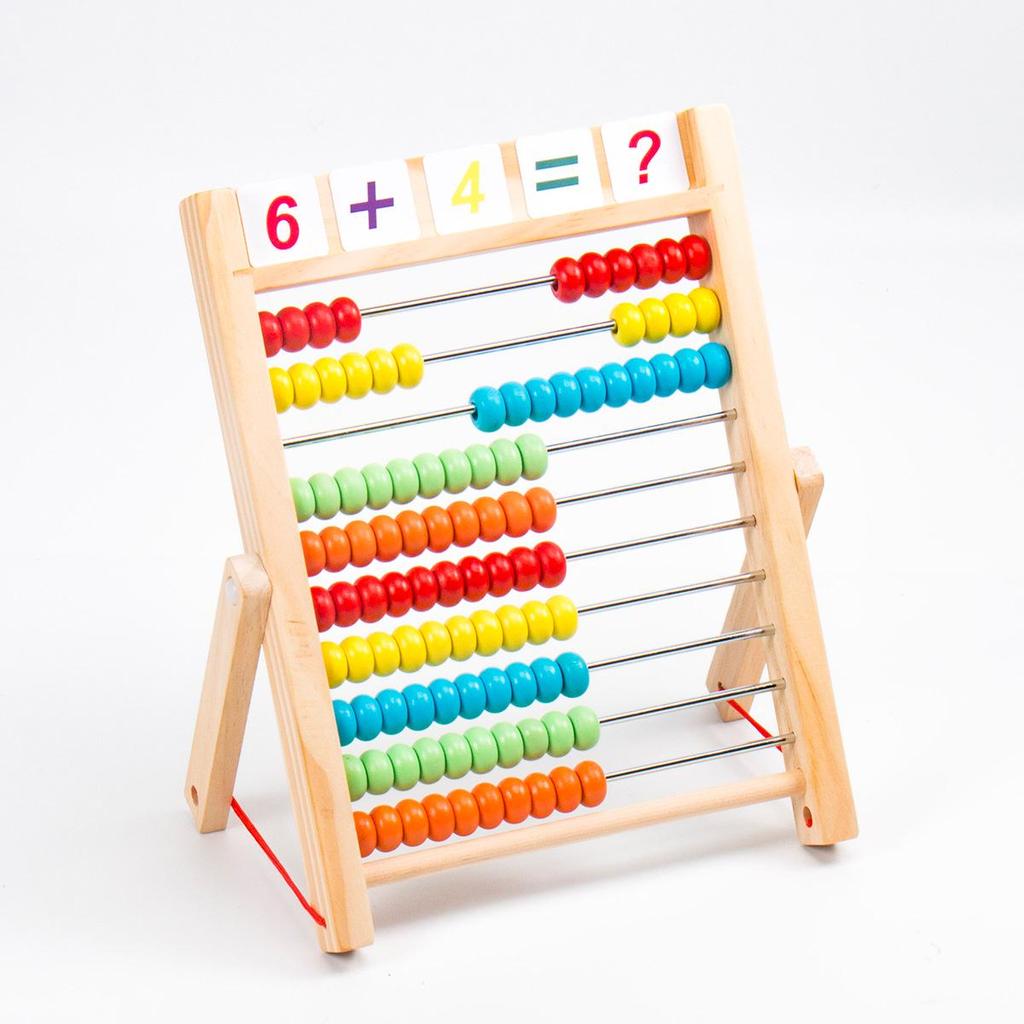 Children's Wooden Arithmetic Rack P0.72: Multifunctional Early Math Learning Tool