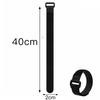 Velcros Straps Reusable Organizer Black Hook and Loop Nylon Fastener Cable Ties Adjustable Wire Wrapping Cable Cord Management