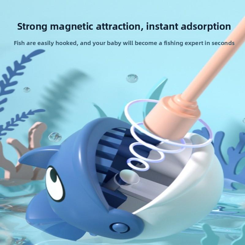 Non-Toxic Magnetic Rotating Fishing Game Plate Fishing Toy With Music To Develop Hand-Eye Coordination For Kids Christmas Birthday Gifts