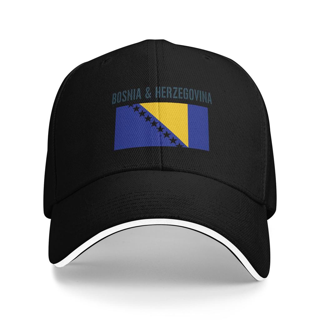 Spring Bosnia Flag Symbol Baseball Cap  Hunting Camping Fashion Print Sun Trucker Hat Unisex Adult High Quality Snapback Cap