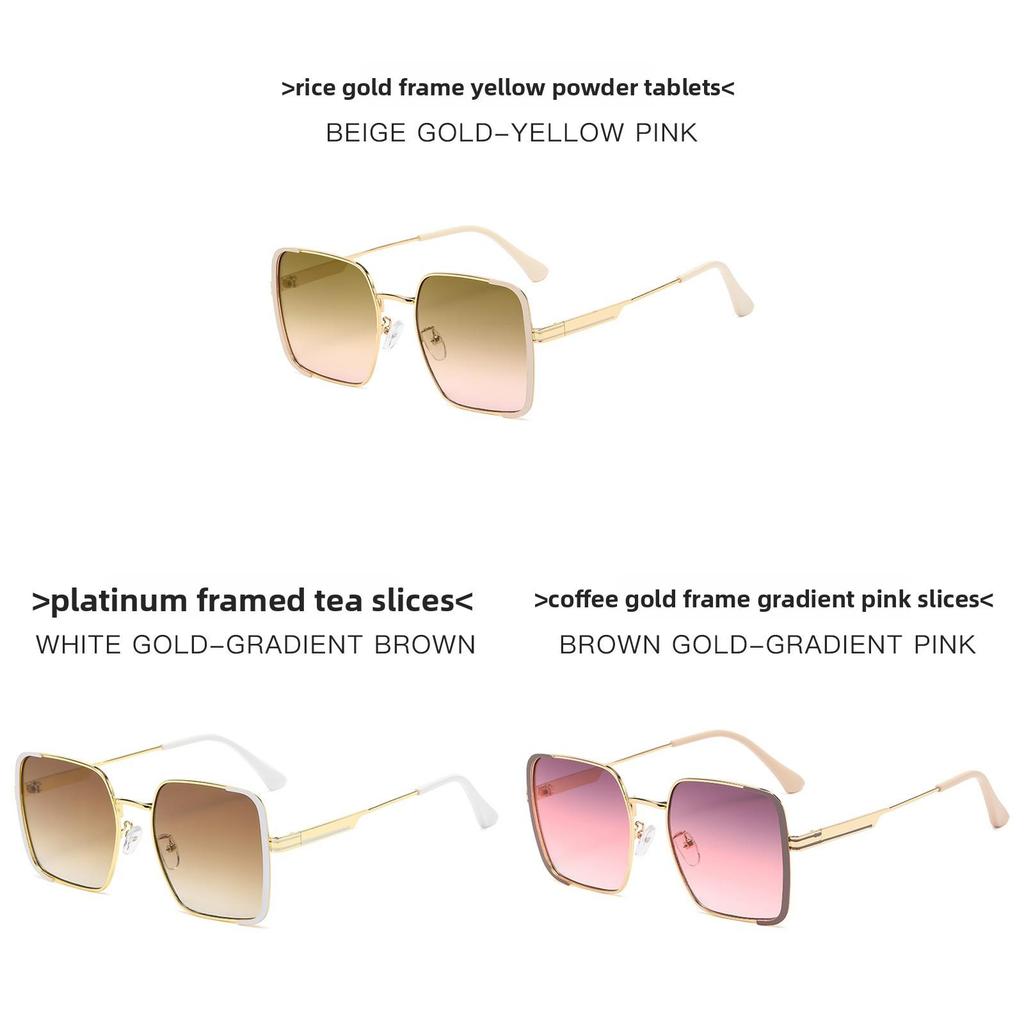 Sun Glasses Women Men Fashion Square Frame Uv400 Sunglasses For Travel And Beach