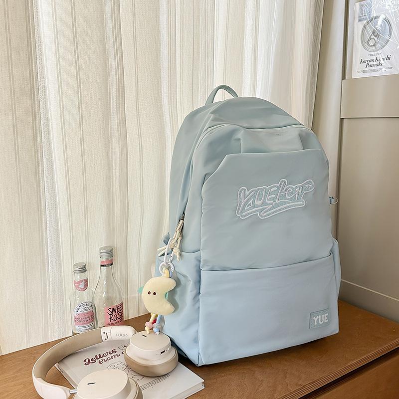Junior High School Students' Schoolbags Female New High School Students' Large Capacity Backpacks Male Campus American Trend Backpacks.