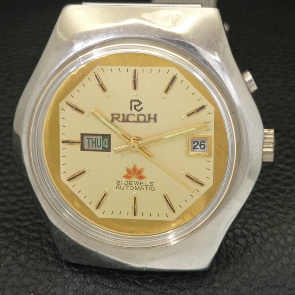 VINTAGE RICOH R31 AUTOMATIC JAPAN MENS ORIGINAL DIAL WATCH a701962-5 R207-a701962