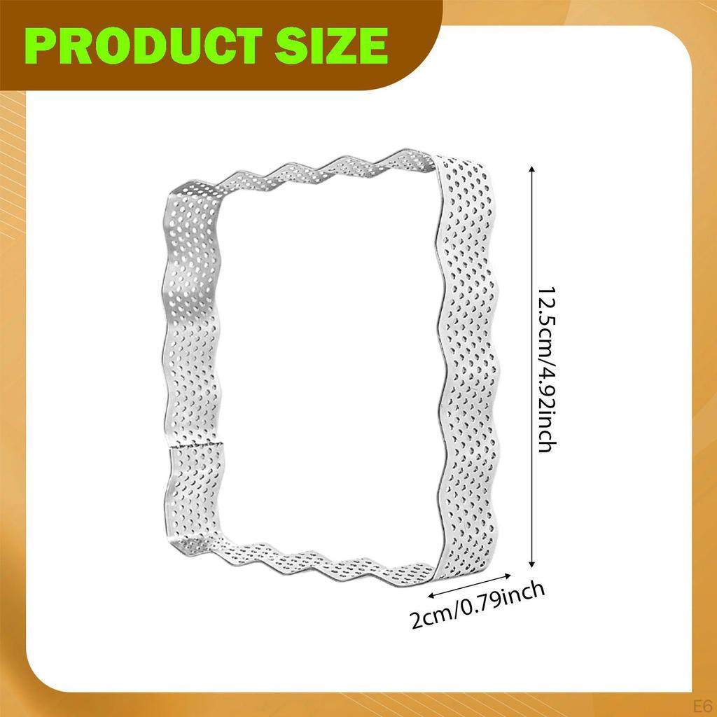 Perforated Tart Baking Tool Mousse Cake Cutting for Pancake Decorating