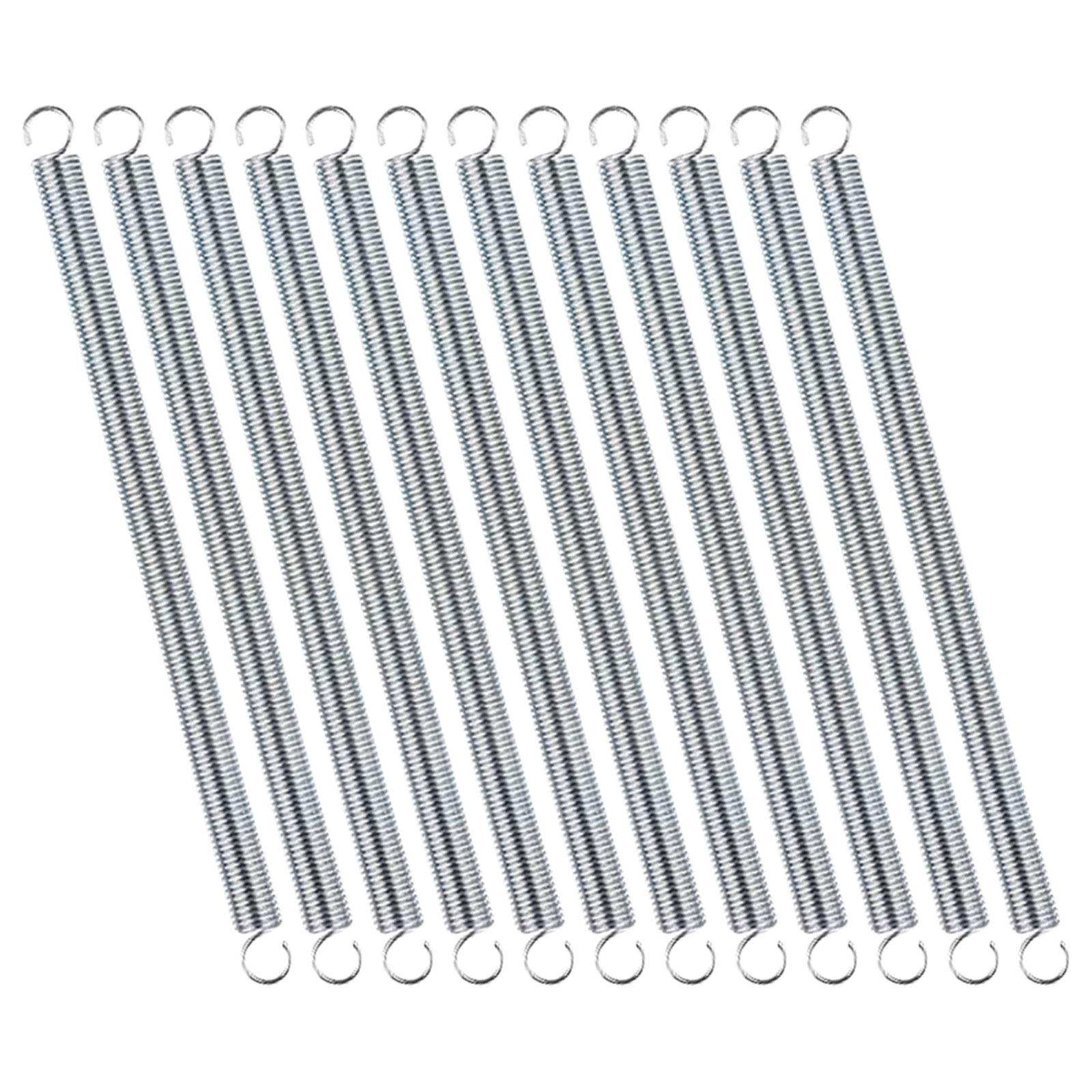 

12Pcs Mechanical Compression Springs Length 16.5cm/6.5inch Stable Stretching for Crafts Machinery Repair Tension Spring