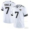 3rd Gen Embroidered Football Jersey Men Jaguars 7 Black Thomas Jr. Sports Uniform