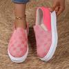Fashion Casual Sneakers Women Shoes  Women Flats Rhinestone Bling Chic Shining Star Sewing Thick Sole Slip On Platform