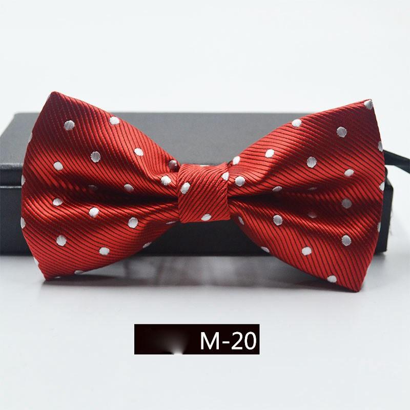 

Полосатый формальный атласный галстук-бабочка, свадебные классические регулируемые галстуки, модные мужские галстуки 6*11cm красный