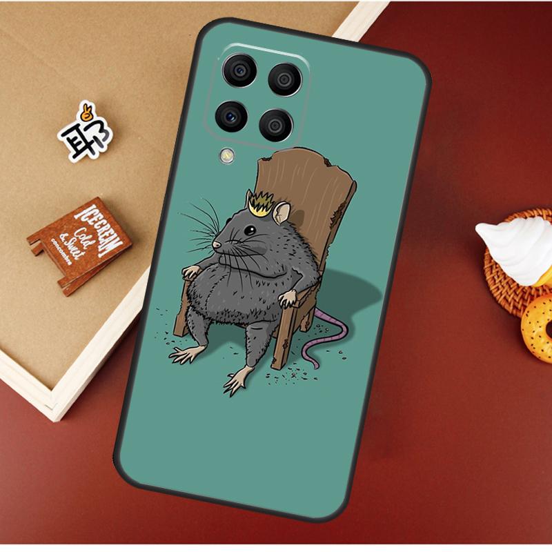 Cute Cartoon Animal Rat Case For Samsung Galaxy M55 M35 M15 M56 M36 M16 M06 M31 M13 M33 M53 M12 M32 M52 M14 M34 M54