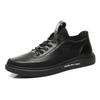 Classic White Shoes Men Lace -Up Solid Sneakers Male Comfortable Casual Leather Flats Soft Low Top Light Leisure Walk Board Shoes