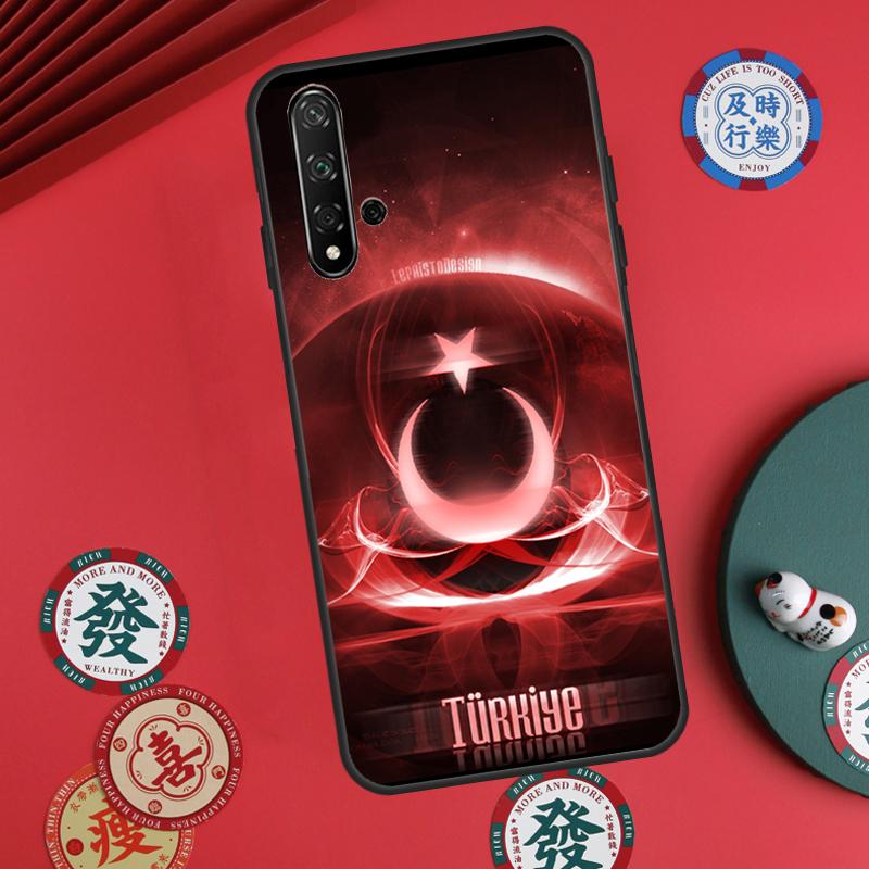 Turkey Turkish Flag For Huawei Nova Y60 Y70 Y90 Y72 Y73 Y61 Y91 7i 8i 11i 12i 12s 9 10 SE P20 P30 P40 Lite Case