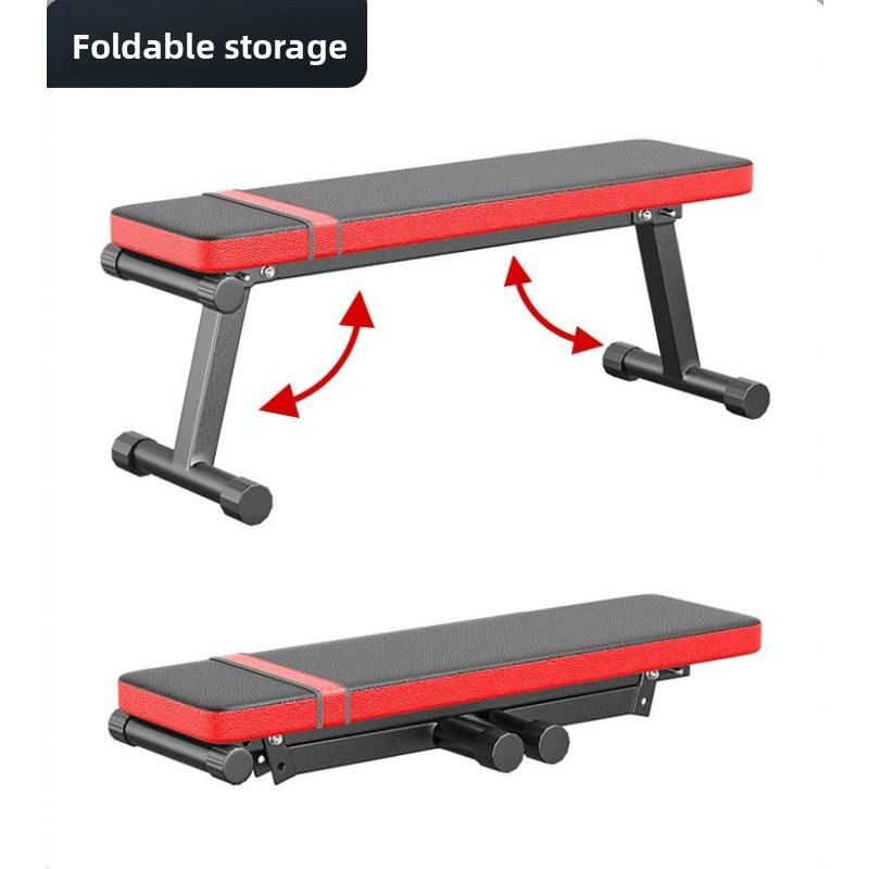 Multifunctional Folding Flat Bench for Dumbbell Workout Adjustable Fitness Training Equipment Home Gym Exercise Machine