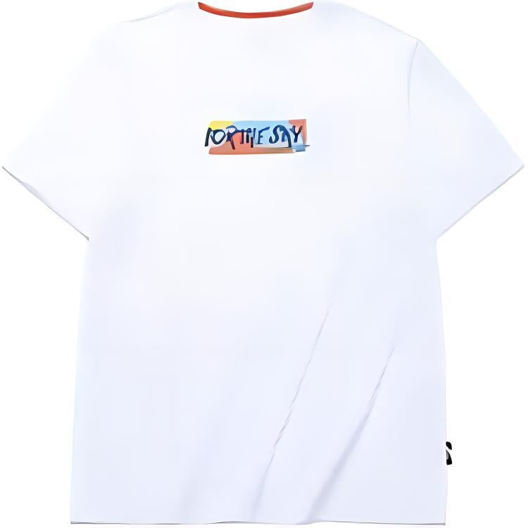 

Anta Casual Comfortable Loose Fit Round Neck Letter Short Sleeve T-Shirt Men Tops White 952128144-1 XL