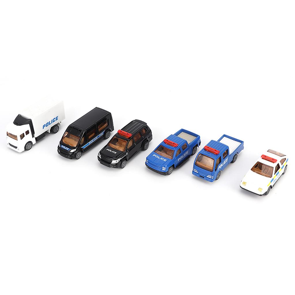 6pcs 1/60 Alloy Car Toy Simulation Vehicle Model Children Kid PullBack Vehicle Toy(Style B )