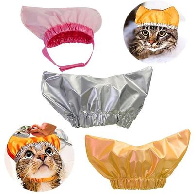 Waterproof Pet Shower Cap Adjustable Pet Hat Universal Cat Waterproof Shower Cap
