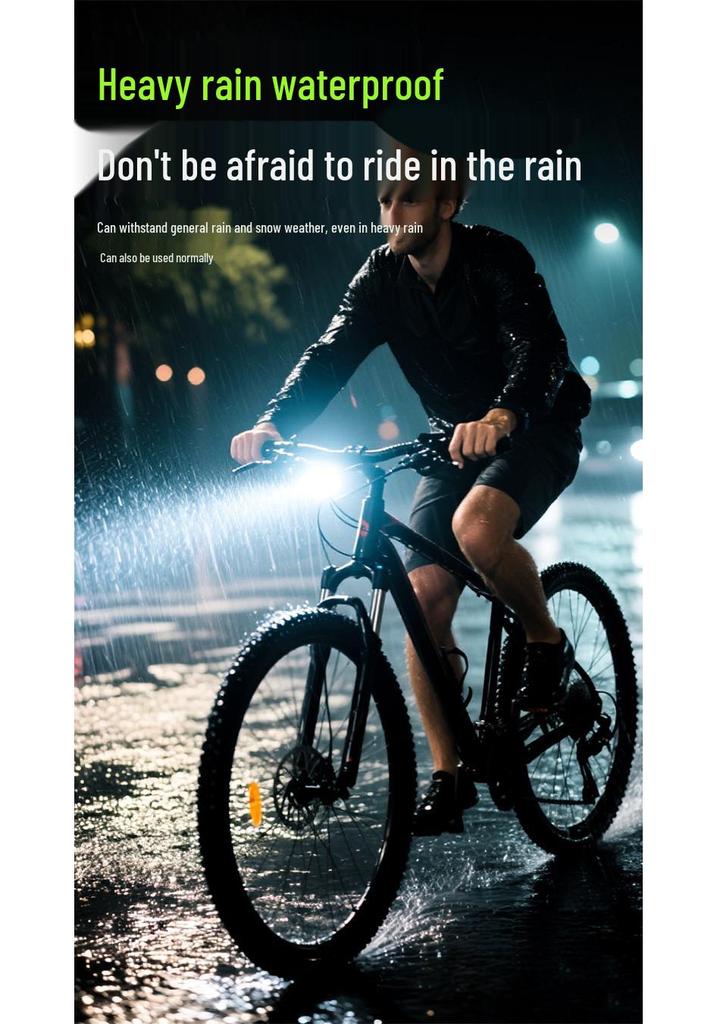 Rechargeable High-Brightness Bicycle Headlight for Night Riding