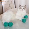 4 Piezas Cubiertas para Garras de Gato Cinta de Sujeción Anticaída Exquisitas Antiarañazos Gato Mascota Gatito Cubiertas para Uñas de Patas Bota Suministros para Mascotas