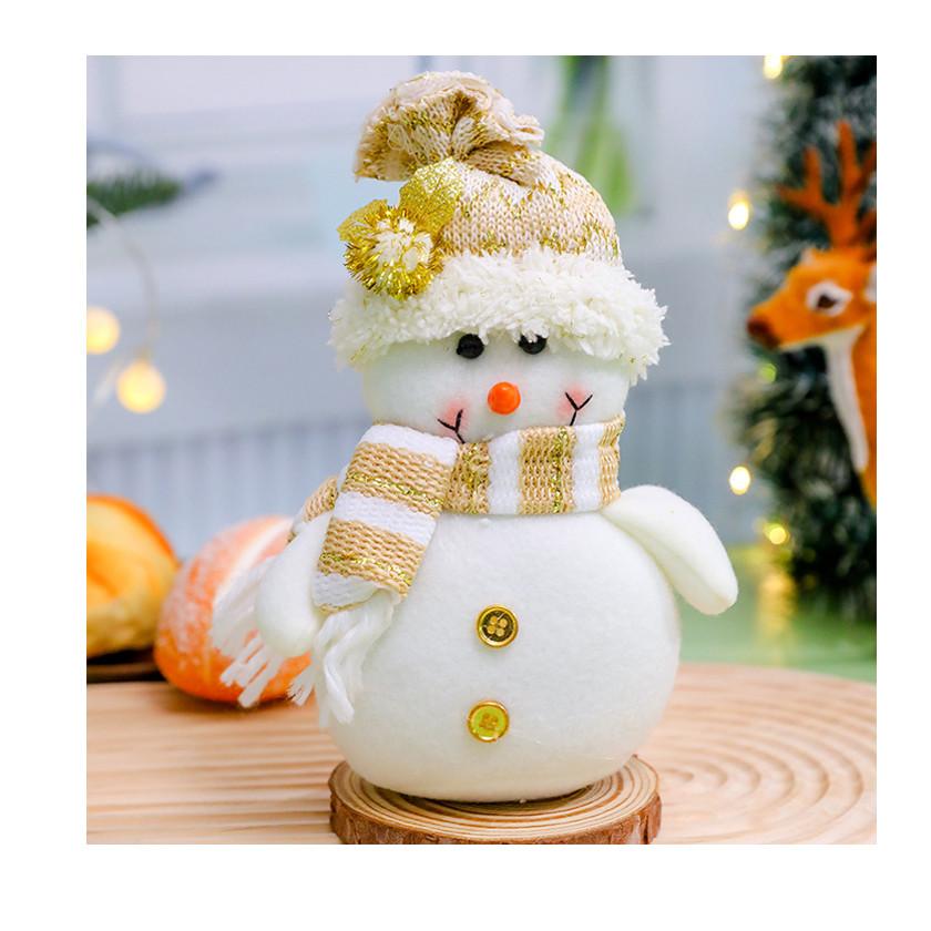 White Christmas Snowman Stuffed Toys Christmas decoration Santa Claus plush doll Xmas gift